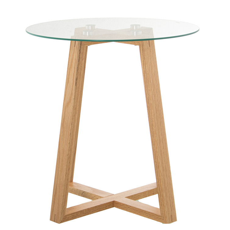 Ebern Designs Table Ready Glass Top End Table Wayfair.co.uk